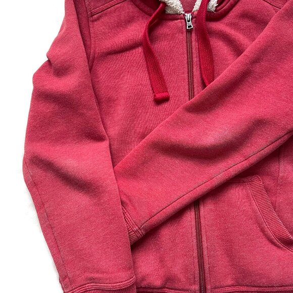 Eddie Bauer sherpa hoodie zip sweatshirt, womens small - Picture 5 of 15